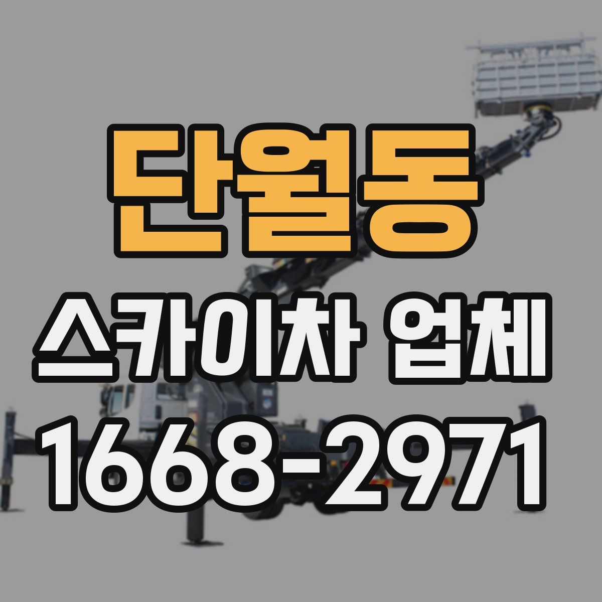 단월동 스카이차 업체