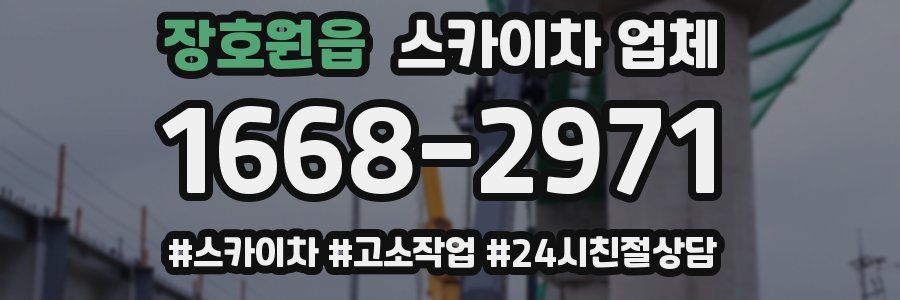 장호원읍 스카이차 업체
