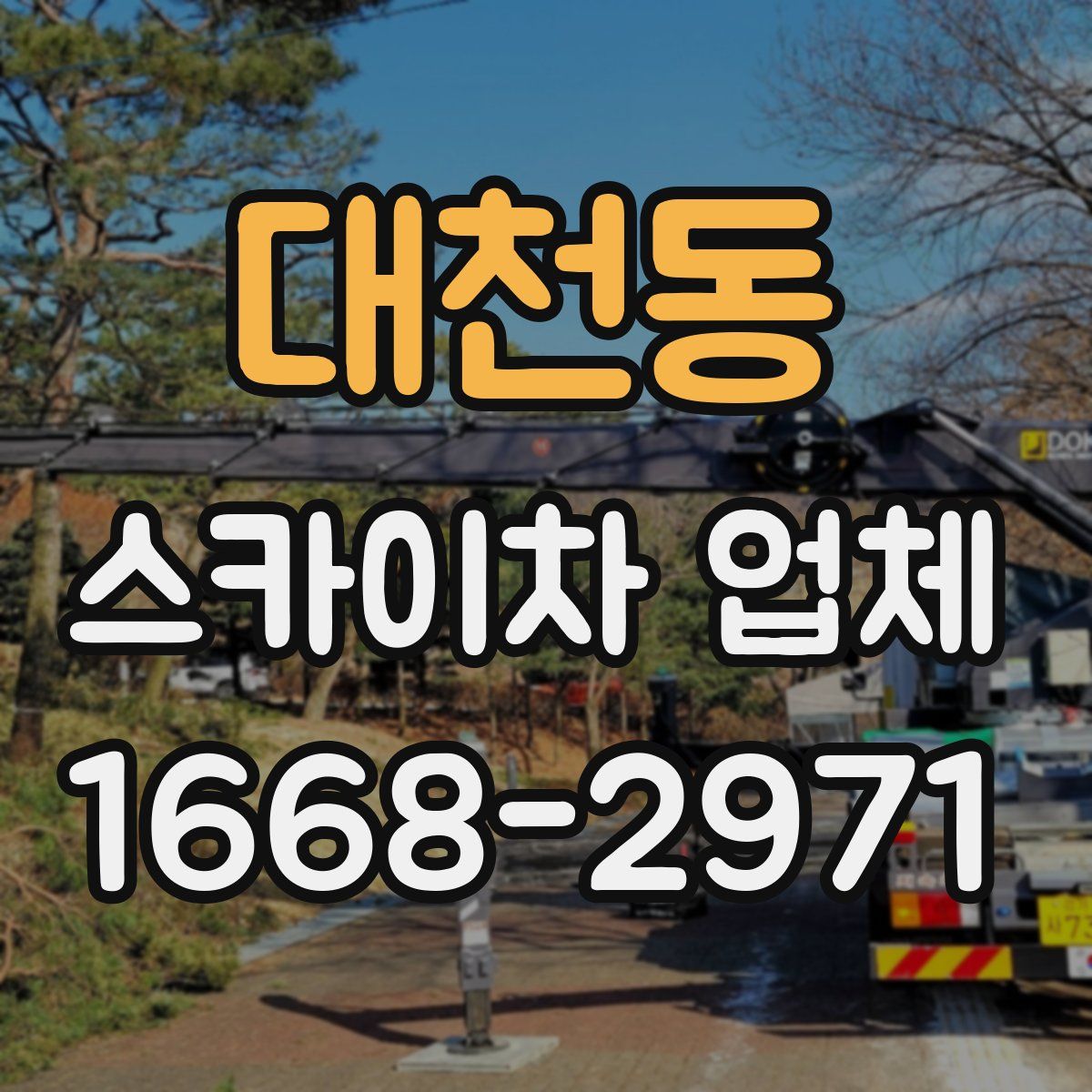 대천동 스카이차 업체