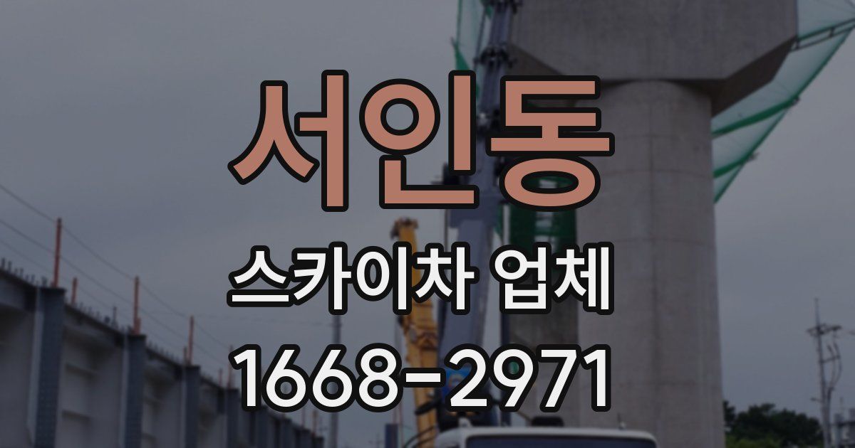 서인동 스카이차 업체
