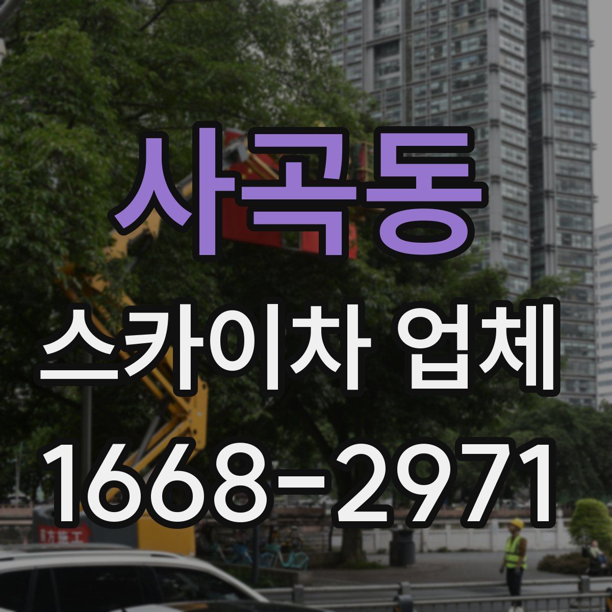 사곡동 스카이차 업체