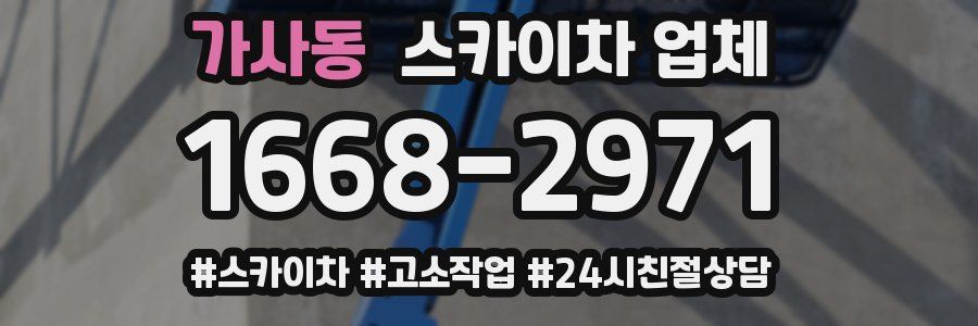 가사동 스카이차 업체
