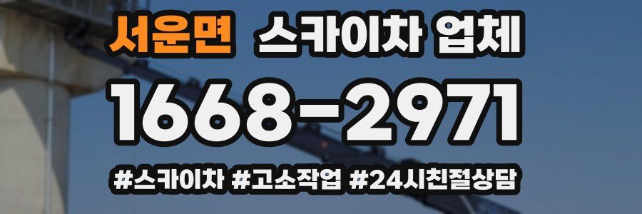 서운면 스카이차 업체