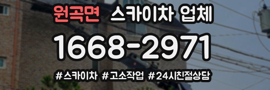 원곡면 스카이차 업체