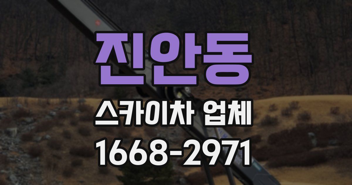 진안동 스카이차 업체