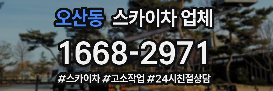 오산동 스카이차 업체