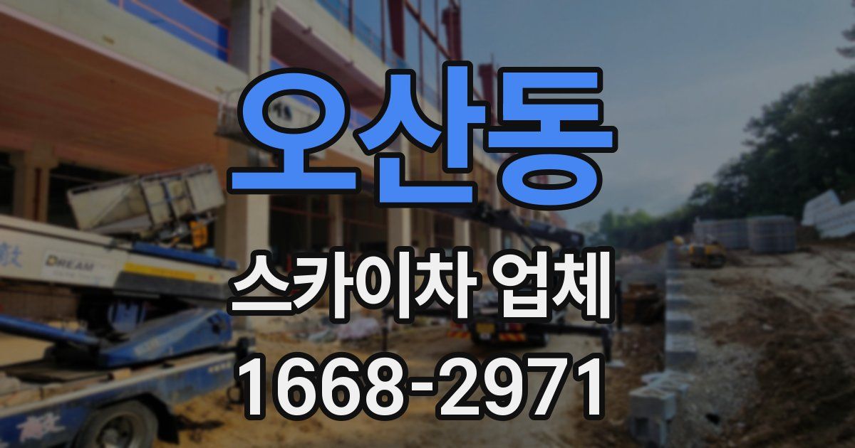 오산동 스카이차 업체