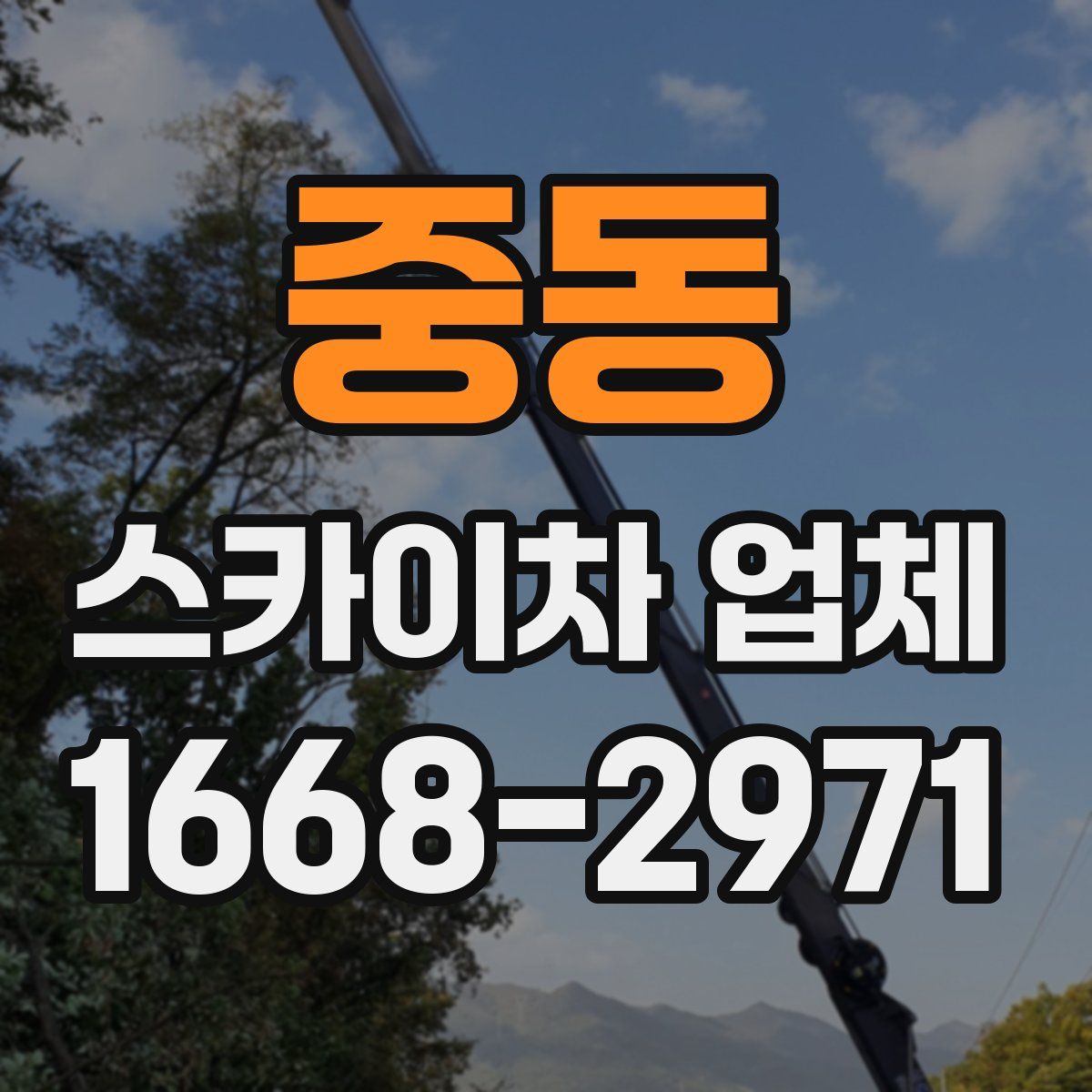 중동 스카이차 업체