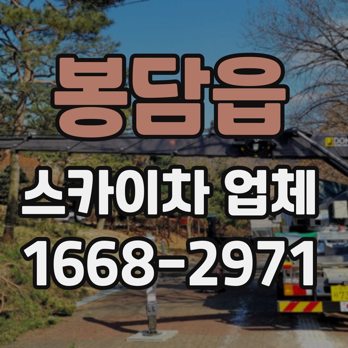 봉담읍 스카이차 업체