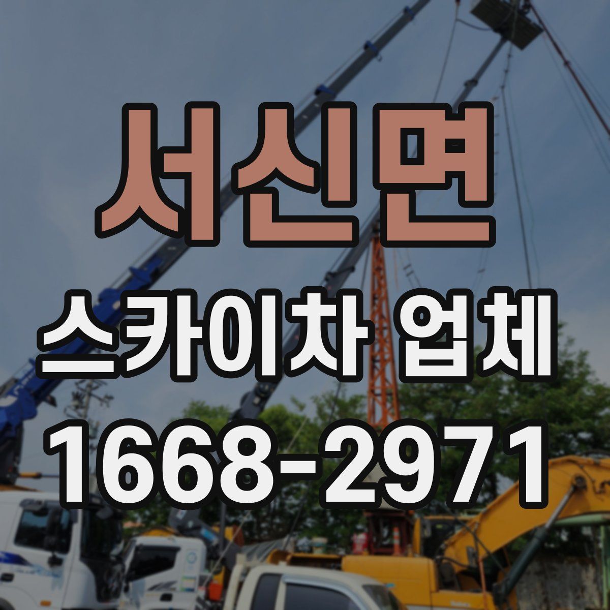 서신면 스카이차 업체