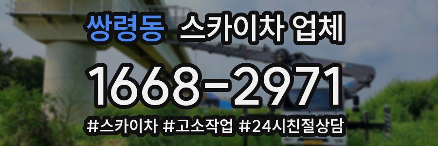 쌍령동 스카이차 업체