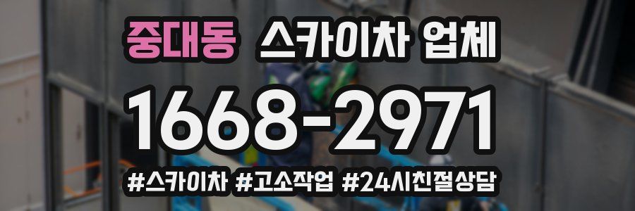중대동 스카이차 업체