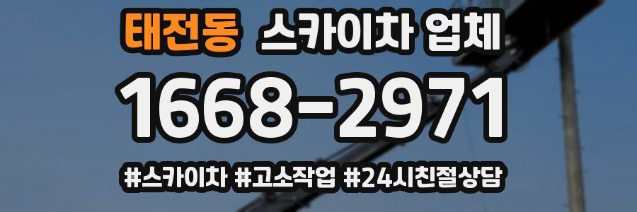 태전동 스카이차 업체