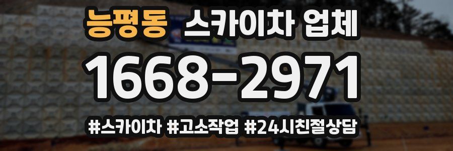 능평동 스카이차 업체