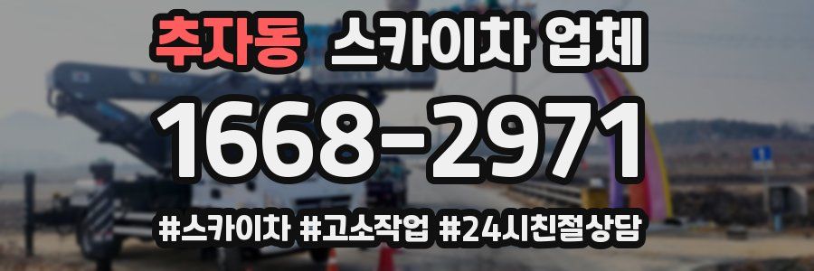 추자동 스카이차 업체
