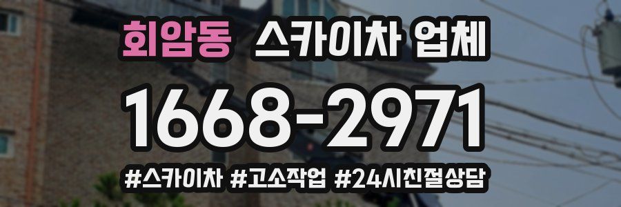 회암동 스카이차 업체