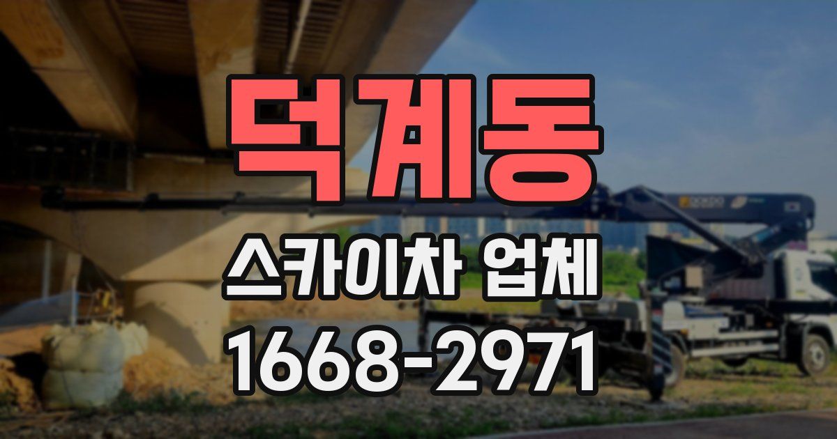 덕계동 스카이차 업체