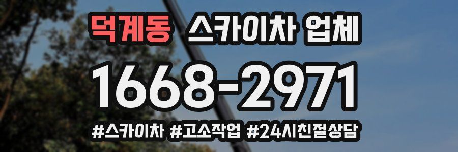 덕계동 스카이차 업체