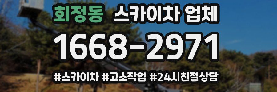 회정동 스카이차 업체
