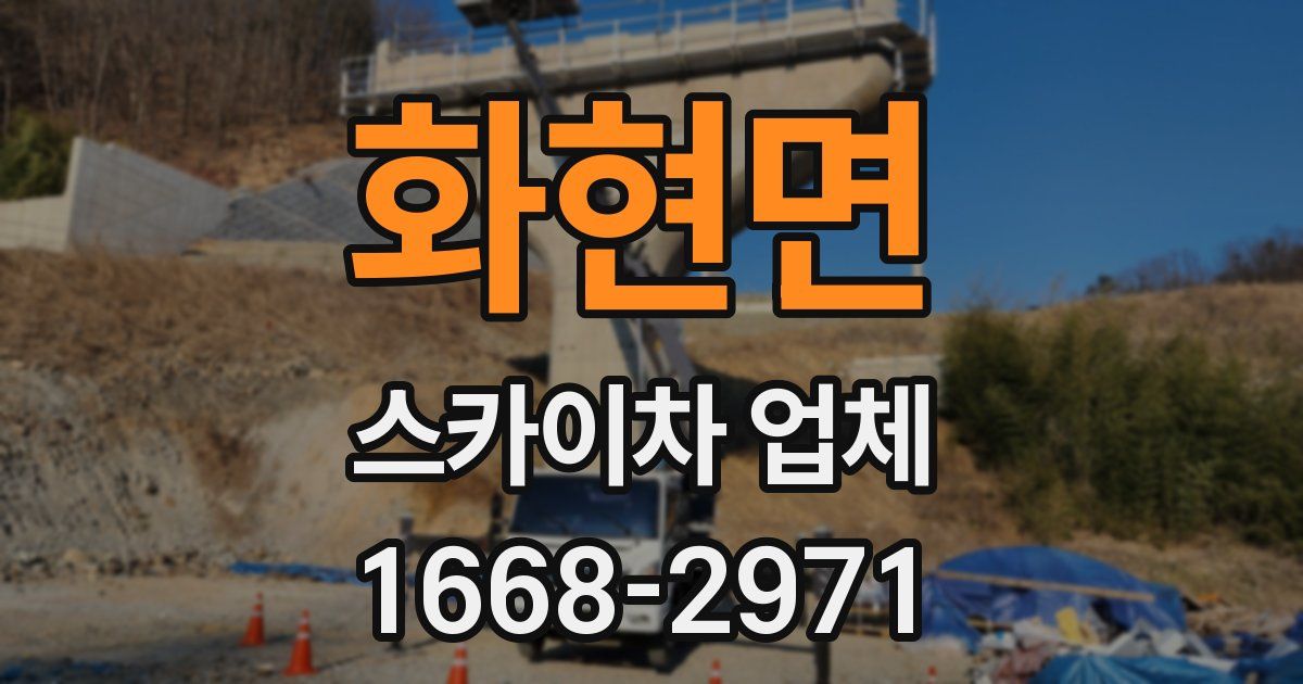 화현면 스카이차 업체