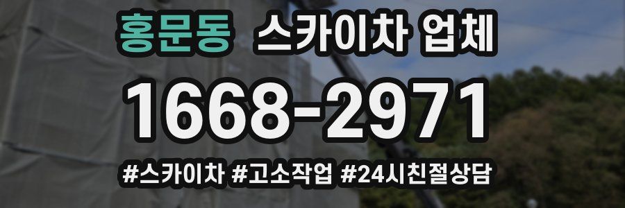 홍문동 스카이차 업체