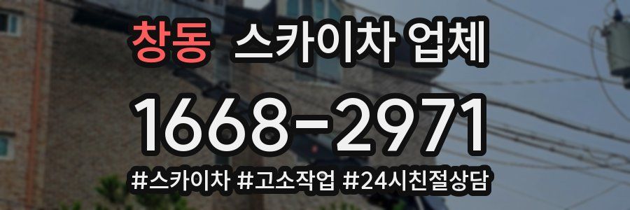 창동 스카이차 업체