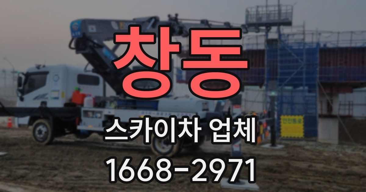 창동 스카이차 업체