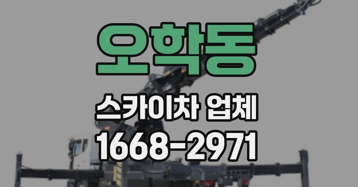 오학동 스카이차 업체