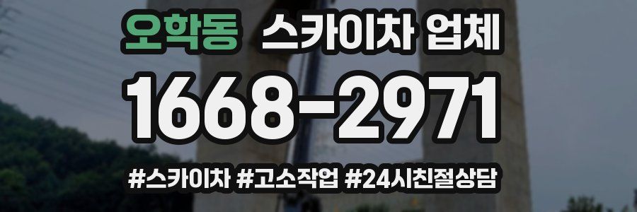 오학동 스카이차 업체