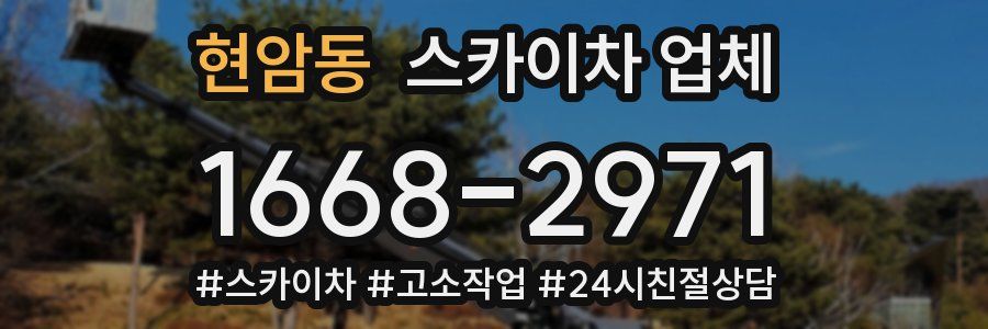 현암동 스카이차 업체