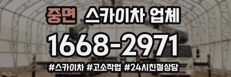 중면 스카이차 업체