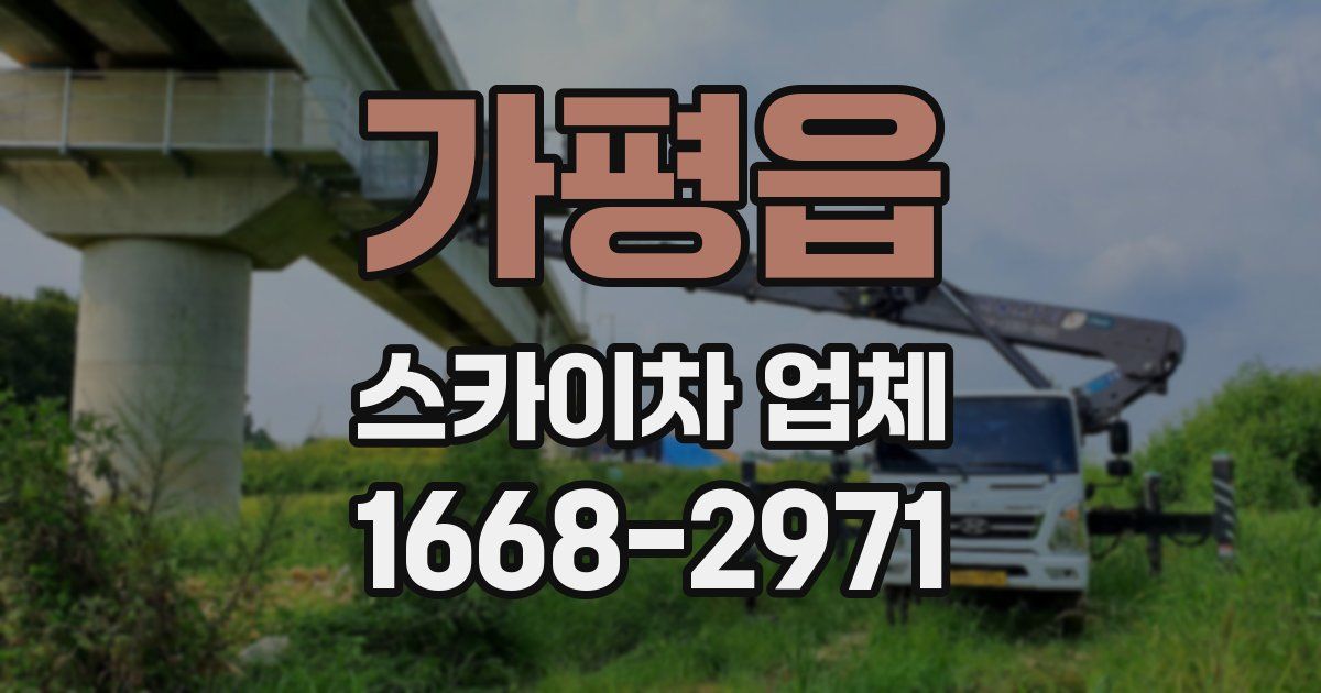 가평읍 스카이차 업체