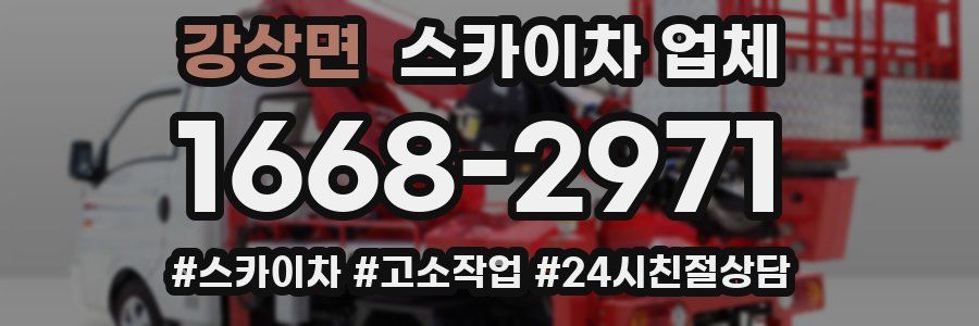 강상면 스카이차 업체