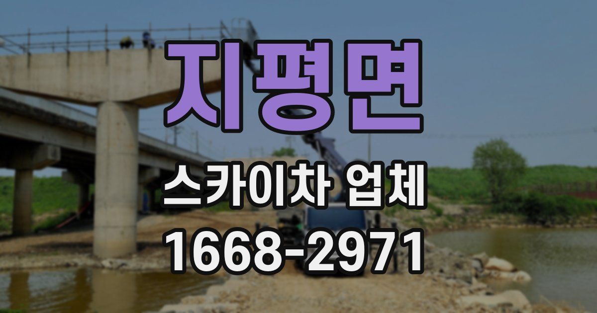 지평면 스카이차 업체