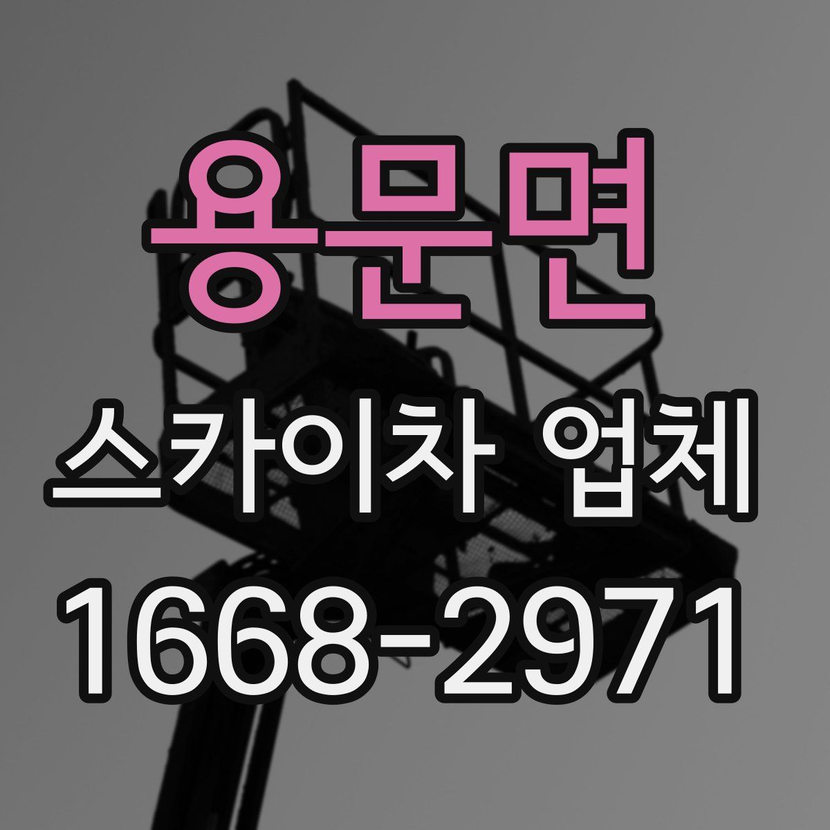 용문면 스카이차 업체