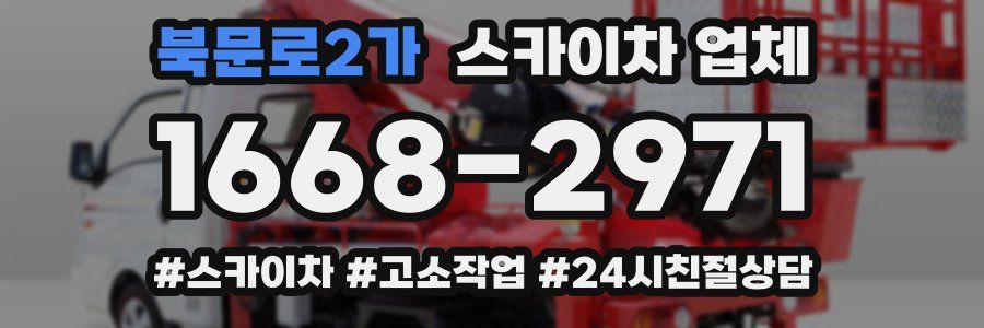 북문로2가 스카이차 업체