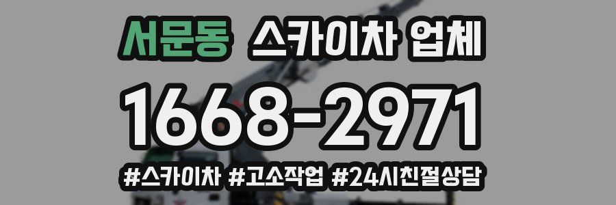 서문동 스카이차 업체