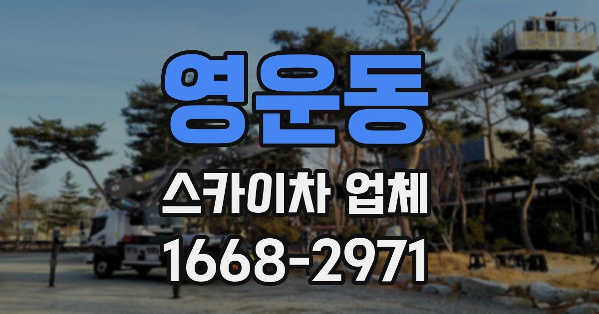 영운동 스카이차 업체