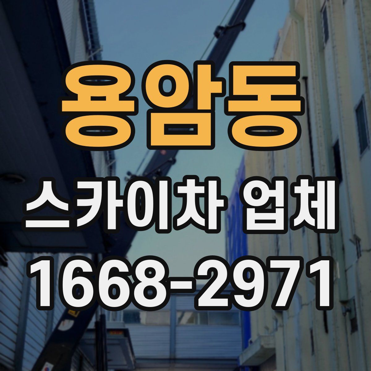 용암동 스카이차 업체