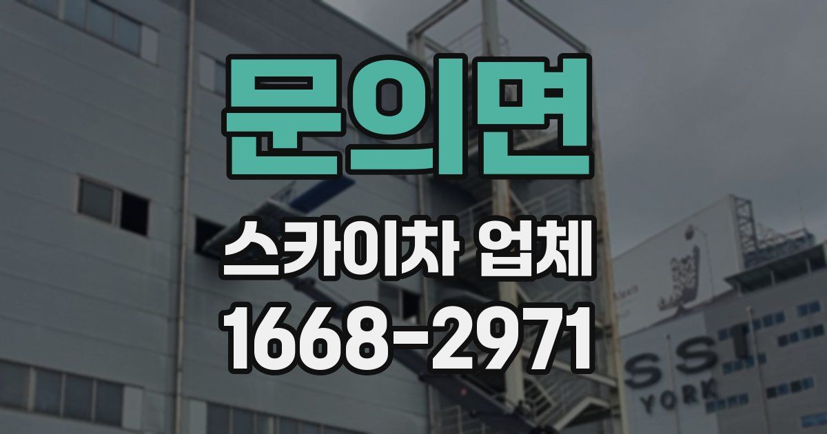 문의면 스카이차 업체