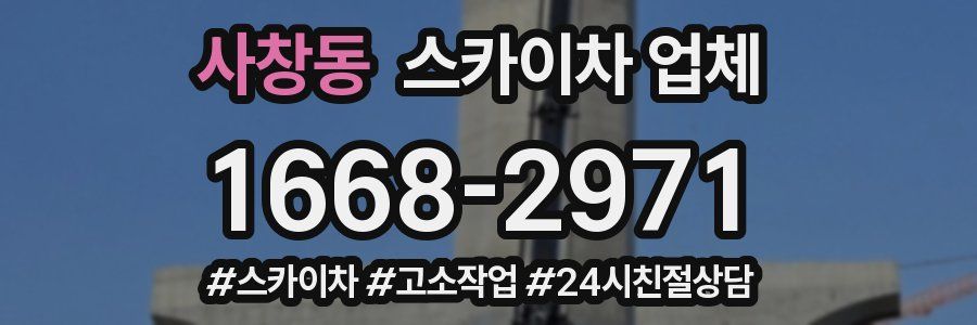 사창동 스카이차 업체