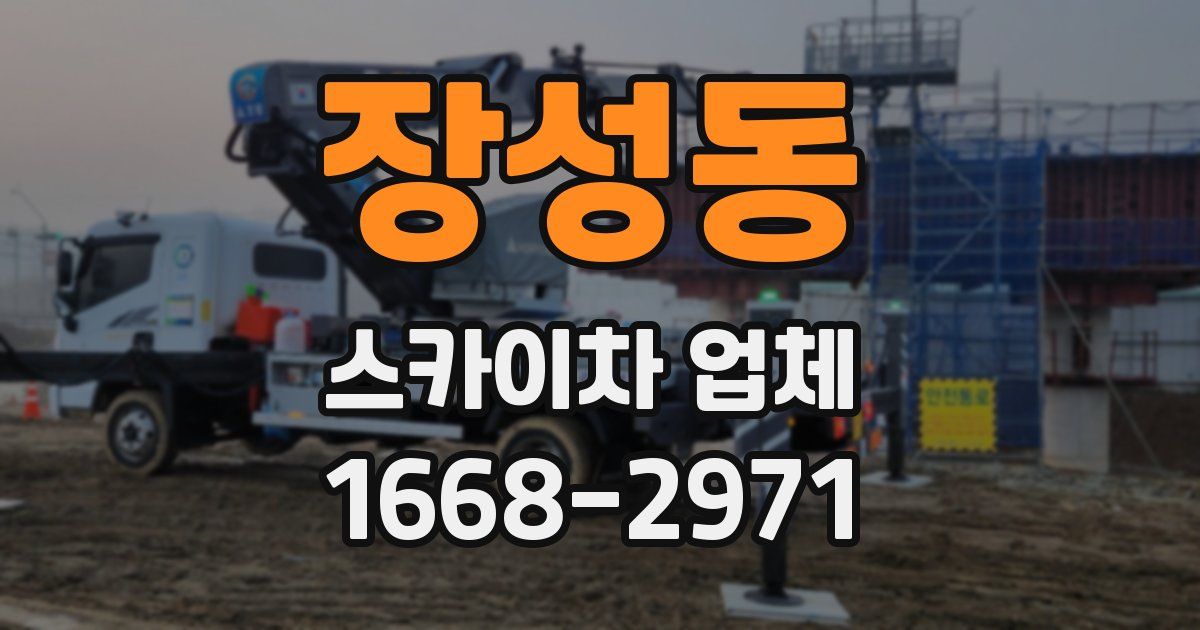 장성동 스카이차 업체