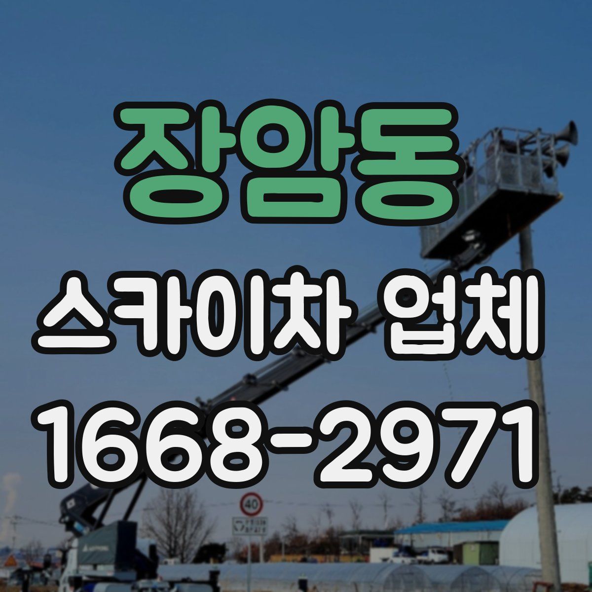 장암동 스카이차 업체