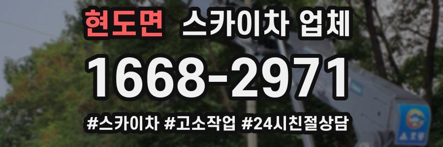 현도면 스카이차 업체