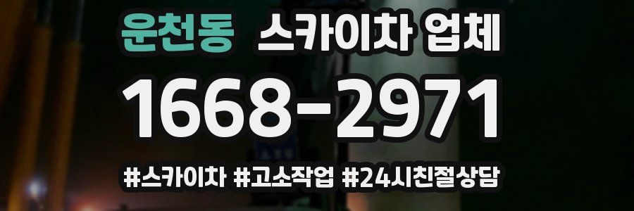 운천동 스카이차 업체