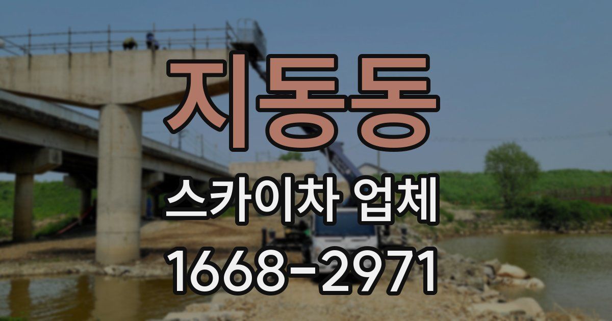 지동동 스카이차 업체