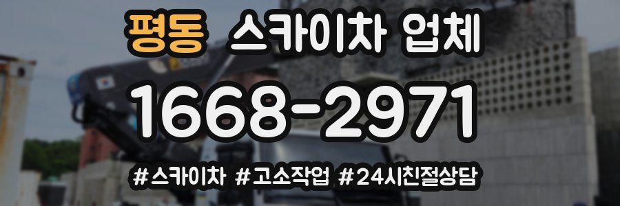 평동 스카이차 업체