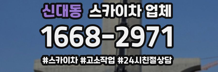 신대동 스카이차 업체