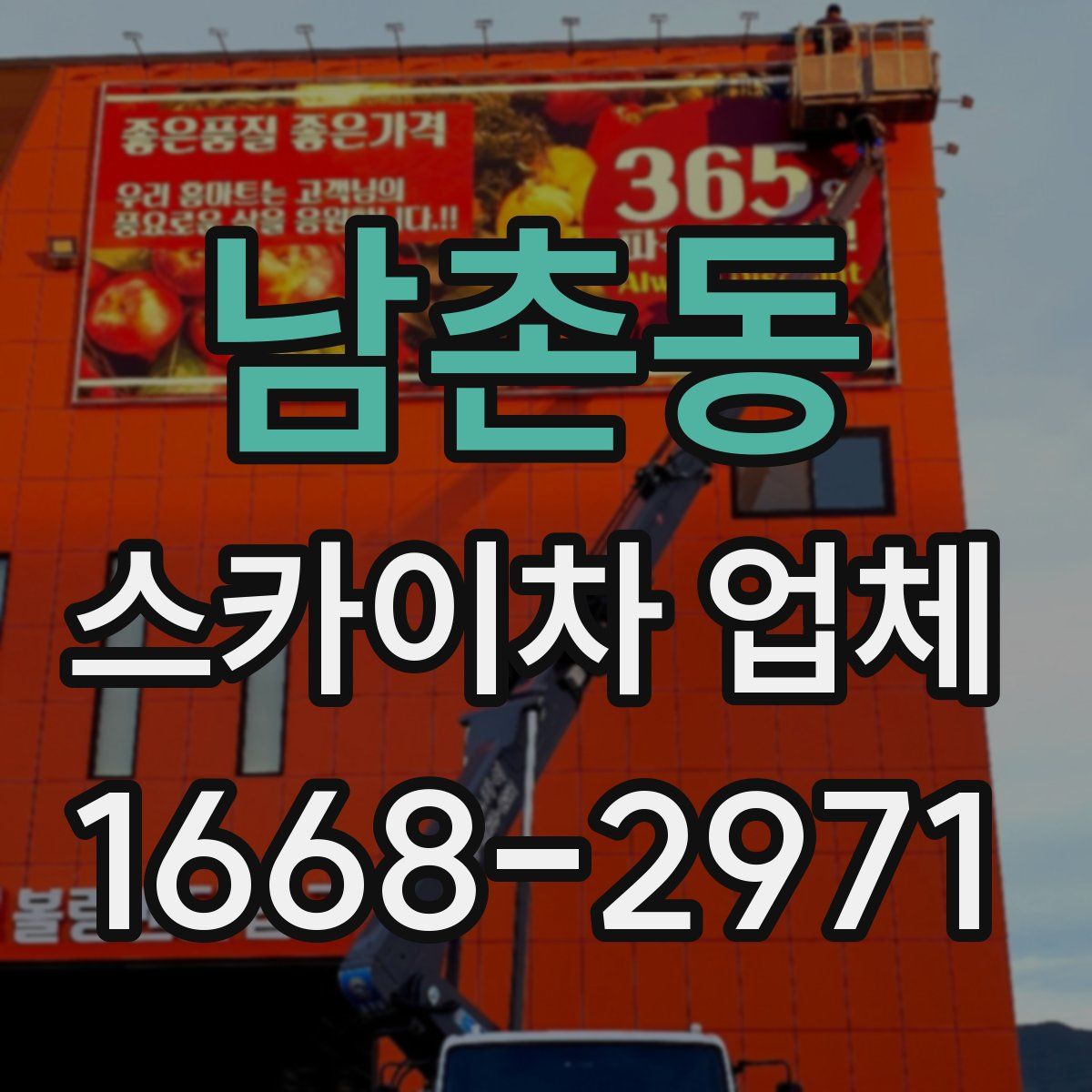 남촌동 스카이차 업체