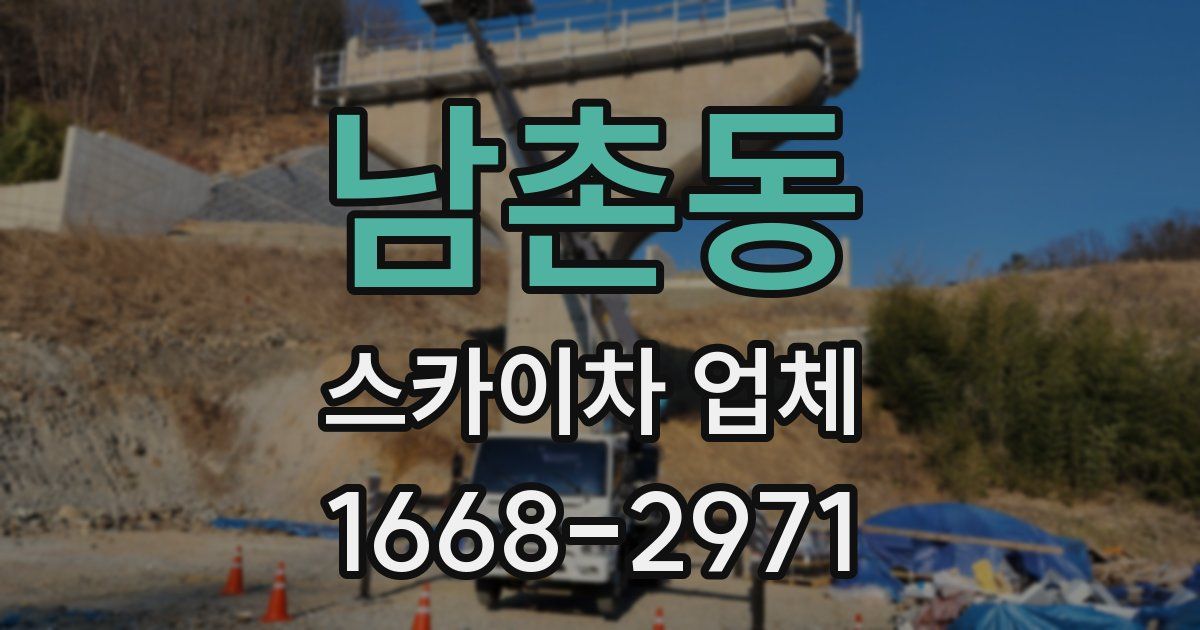 남촌동 스카이차 업체